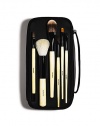 The essential brush set for a quick application and professional-looking results. Includes six brushes: Concealer, Foundation, Face Blender, Eye Shadow, Eye Liner and Eye Brow. Brushes are tucked into a portable black case. 4¾L X 1¾ W X 9½H 