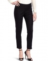 Vince Camuto Women's Side Zip Lace Pant, Rich Black, 6