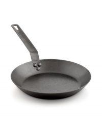 Born in the USA & born to make a difference in your kitchen. Crafted from durable carbon steel, this seasoned skillet features an easy-release oil finish that improves with use. The lightweight design works on all types of stoves, heating up quickly and evenly for impressive results with every meal. Born in the USA & born to make a difference in your kitchen. Crafted from durable carbon steel, this seasoned skillet features an easy-release oil finish that improves with use. The lightweight design works on all types of stoves, heating up quickly and evenly for impressive results with every meal.