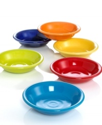 An American classic with definitive Deco flair. Originally released in 1936, reissued today in a range of bold colors. Lead-free china; easy to use, fun to mix, match and collect. From Fiesta's dinnerware and dishes collection. An American classic with definitive Deco flair. Originally released in 1936, reissued today in a range of bold colors. Lead-free china; easy to use, fun to mix, match and collect. From Fiesta's dinnerware and dishes collection.