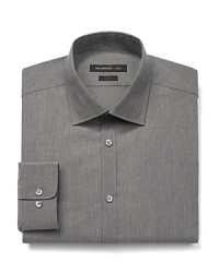 Solidify your dress shirt collection with this essential classic from John Varvatos USA, tailored for a slim fit to spruce up your finest presentations at the office and beyond. Solidify your dress shirt collection with this essential classic from John Varvatos USA, tailored for a slim fit to spruce up your finest presentations at the office and beyond.