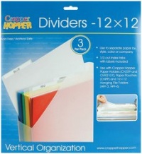 Advantus Cropper Hopper Dividers 3-Pack, Frost, 12-Inch-by-12-Inch Advantus Cropper Hopper Dividers 3-Pack, Frost, 12-Inch-by-12-Inch