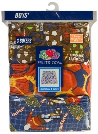 Fruit of the Loom Boys 8-20 Printed Woven Boxer 3-Pack Fruit of the Loom Boys 8-20 Printed Woven Boxer 3-Pack