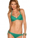 Becca by Rebecca Virtue Color Code Underwire Halter Bra Top - Mint - D