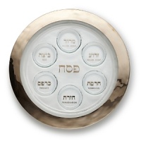 Annieglass Platinum Seder Plate Annieglass Platinum Seder Plate