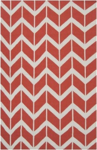 Area Rug 3x5 Rectangle Contemporary Poppy Red Color - Surya Fallon Rug from RugPal Area Rug 3x5 Rectangle Contemporary Poppy Red Color - Surya Fallon Rug from RugPal