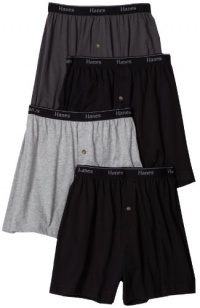 Hanes Men's 4-Pack Classics Comfort Soft Waistband Knit Boxer Underwear Hanes Men's 4-Pack Classics Comfort Soft Waistband Knit Boxer Underwear