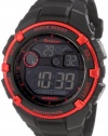 Armitron Men's 40/8240RED Black Resin Metalic Red Bezel Chronograph Watch