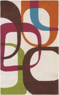 Area Rug 5x8 Rectangle Contemporary Beige Color - Surya Goa Rug from RugPal Area Rug 5x8 Rectangle Contemporary Beige Color - Surya Goa Rug from RugPal
