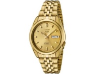 Seiko Men's SNK366K Seiko 5 Automatic Gold Dial Gold-Tone Stainless Steel Watch Seiko Men's SNK366K Seiko 5 Automatic Gold Dial Gold-Tone Stainless Steel Watch
