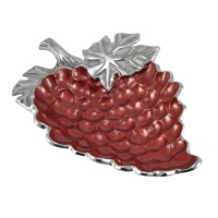 Julia Knight Grape Cluster 9-inch Bowl, Pomegranate