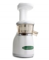 Your healthy choice! The vertical design and small footprint of this sleek juicer seamlessly brings a new way of living to the forefront of your kitchen. Operates at a virtually silent low speed to preserve enzymes and prolong the shelf-life of your favorite drinks. 10-year warranty. Model VRT330.