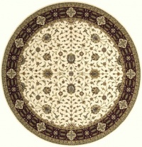 Area Rug 8x8 Round Traditional Ivory Color - Momeni Persian Garden Rug from RugPal Area Rug 8x8 Round Traditional Ivory Color - Momeni Persian Garden Rug from RugPal