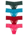 Cosabella combines its no-show lace thong with the comfort of a relaxed fit and fashionable, fall hues. Style #NEVER03Z.