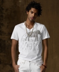Perfect for roaming in the urban jungle, this classic short-sleeved tee evokes an adventurous spirit with its weathered, vintage-style elephant graphic. Perfect for roaming in the urban jungle, this classic short-sleeved tee evokes an adventurous spirit with its weathered, vintage-style elephant graphic.