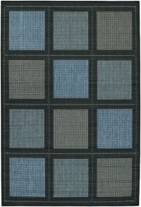 Couristan 1043/5000 Recife Summit 2-Feet by 3-Feet 7-Inch Rug, Blue and Black Couristan 1043/5000 Recife Summit 2-Feet by 3-Feet 7-Inch Rug, Blue and Black