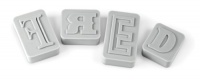 Fred and Friends LetterPressed Type-Style Cookie Cutter/Stamps Fred and Friends LetterPressed Type-Style Cookie Cutter/Stamps