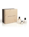 The first fragrance from Bottega Veneta is a complex fragrance woven harmoniously with notes of jasmine, plum, patchouli, and leather for an intriguing and sensuous woman. Set includes: Eau de parfum spray, 2.5 oz.; perfumed body lotion, 3.4 oz. and a deluxe miniature, 0.25 oz. 