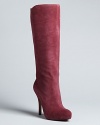 The height of elegance in sensual suede, these Enzo Angiolini boots stand tall with workwear or dressed-up styles.