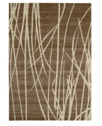 Blades of tall marsh grass sway in silhouette across a field of organic brown. Carefully woven using textured yarns combined with a distinct palette of rich, blended earth tones, this Calvin Klein makes modern design accessible to everyone. (Clearance) Blades of tall marsh grass sway in silhouette across a field of organic brown. Carefully woven using textured yarns combined with a distinct palette of rich, blended earth tones, this Calvin Klein makes modern design accessible to everyone. (Clearance)
