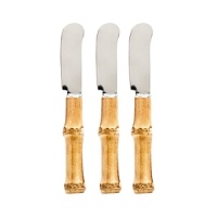 For thousands of years, the Bamboo motif has brought a natural mystique to interiors and textiles. This Juliska cocktail spreader set infuses your hors d'oeuvres and party platters with timeless panache.