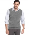 Add this Oscar de la Renta sweater vest to your key work-week rotation for guaranteed comfort and style all day.