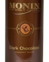 Monin Flavored Sauce, Dark Chocolate, 12-Ounce Bottles (Pack of 6)