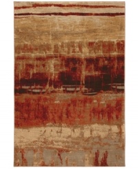 A dramatic play of color and light takes this striking area rug in a decidedly modern direction. Crafted from two-ply nylon yarn to impart a soft hand and a dense pile that is eminently durable and easy to clean. A dramatic play of color and light takes this striking area rug in a decidedly modern direction. Crafted from two-ply nylon yarn to impart a soft hand and a dense pile that is eminently durable and easy to clean.