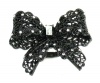 Betsey Johnson Jewelry Iconic Jet Crystal Bow Ring New 2012