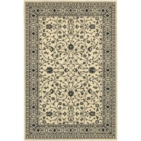 Sierra Mar Kismet Ivory/Black Rug Rug Size: 8'6 x 11'6 Sierra Mar Kismet Ivory/Black Rug Rug Size: 8'6 x 11'6