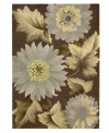 Oversized florals are carved with precision in soothing color upon hand-tufted polyester fibers in the Contour area rug. This combination of Impressionistic beauty and detailed craftsmanship creates a remarkable accent for the modern home. (Clearance)