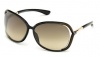 Tom Ford Raquel FT0076 Sunglasses - U45 Shaded Black Olive Green (Gradient Olive Green Lens) - 63mm