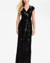 Michael Kors Dress, Cap-sleeve Sequin Faux-wrap