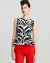 Embolden your style with a vivacious jolt of animal print. Pair the kate spade new york top with color-pop pants for an ensemble brimming with modern elegance.