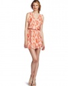 Parker Women's Ruffle Wrap Dress, Petal Ikat, Large