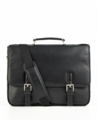 This hard-working case does double duty as an everyday messenger and smart computer brief. Sleek and stylish, the expandable main compartment holds a full-featured organizer and padded laptop pocket covering all your business needs. Limited lifetime warranty. This hard-working case does double duty as an everyday messenger and smart computer brief. Sleek and stylish, the expandable main compartment holds a full-featured organizer and padded laptop pocket covering all your business needs. Limited lifetime warranty.
