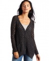 Kensie women's Twisty Long Sleeve Knit Cardigan