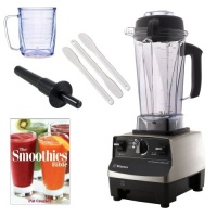 Vitamix 1710 Professional Series, Brushed Stainless Finish + Vitamix 760 Tamper + Spatulas Set Of 3 + Accessory Kit Vitamix 1710 Professional Series, Brushed Stainless Finish + Vitamix 760 Tamper + Spatulas Set Of 3 + Accessory Kit