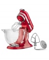 A dynamic kitchen companion, this stand mixer takes on any mixing job with professional power, and utilizes a unique tilting head design for easily bowl and content removal. One-year warranty. Model KSM155. Qualifies for Rebate