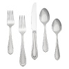 Named for the 13th-century country estate in Ireland, Waterford's Powerscourt flatware features a bold, substantial silhouette in a classic matte finish. Setting includes place fork, place knife, place spoon, salad fork and teaspoon.