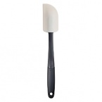 OXO International's Silicone Spatula stays flexible longer and will not discolor like traditional rubber styles do. Use the Spatula for cooking or with hot bakeware without fear of melting. Silicone is heat resistant and safe to use for coated or non-stick cookware. The soft, non-slip handle is cushioned and keeps your hand comfortable as you cook, stir or scrape.