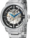 Stuhrling Original Men's 394.33111 Classic Winchester Pro Mechanical Hand Wind Skeleton Black Dial Watch