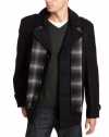 Michael Kors Men's William Wool Blend Button Front Scarf Coat