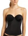 Maidenform Women's Custom Lift Strapless Longline With Convertible Straps,Black,34B