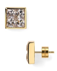 Shape meets sparkle. In high-shine metal, these Michael Kors crystal stud earrings style every look with effortless glamor. Shape meets sparkle. In high-shine metal, these Michael Kors crystal stud earrings style every look with effortless glamor.