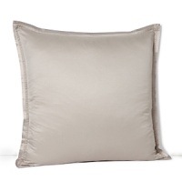 The dobby stripes in shades of taupe and vanilla bordered by raised satin on this Hudson Park sham evoke modern simplicity and timeless sophistication. The dobby stripes in shades of taupe and vanilla bordered by raised satin on this Hudson Park sham evoke modern simplicity and timeless sophistication.