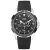 Guess Men's U10631G1 Black Silicone Quartz Watch with Black Dial