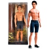 Mattel Year 2009 Barbie Pink Label Collector Movie Series The Twilight Saga New Moon 12 Inch Doll - JACOB with Denim Short Pants and 1 Pair of Sneaker Shoes (R9909)