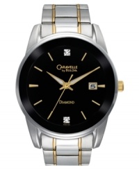 This handsome Caravelle by Bulova watch brings style and precision in one stunning design. This handsome Caravelle by Bulova watch brings style and precision in one stunning design.