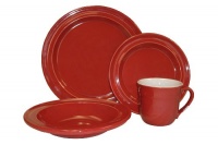 Emile Henry 4-Piece Dinnerware Set, Cerise Emile Henry 4-Piece Dinnerware Set, Cerise